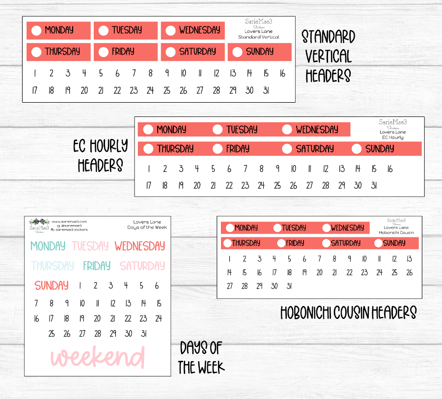 Weekly Kit Add Ons, Lovers Lane, Kit 314