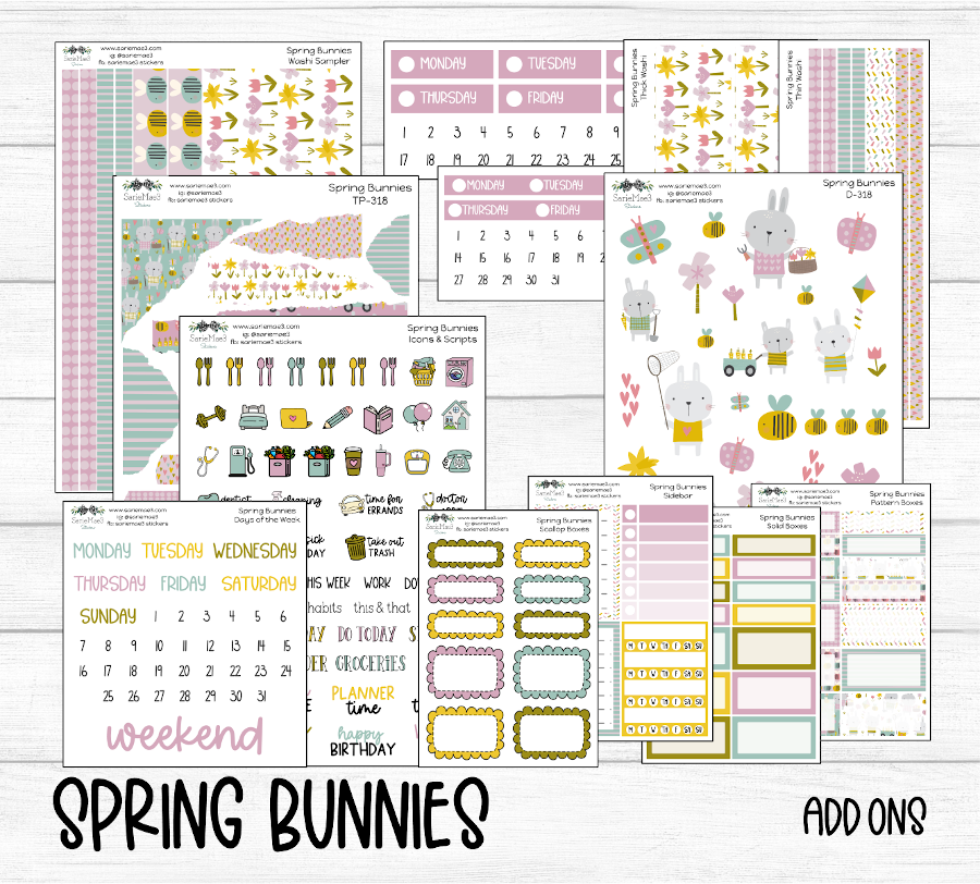 Journaling Kit, Spring Bunnies, J-318