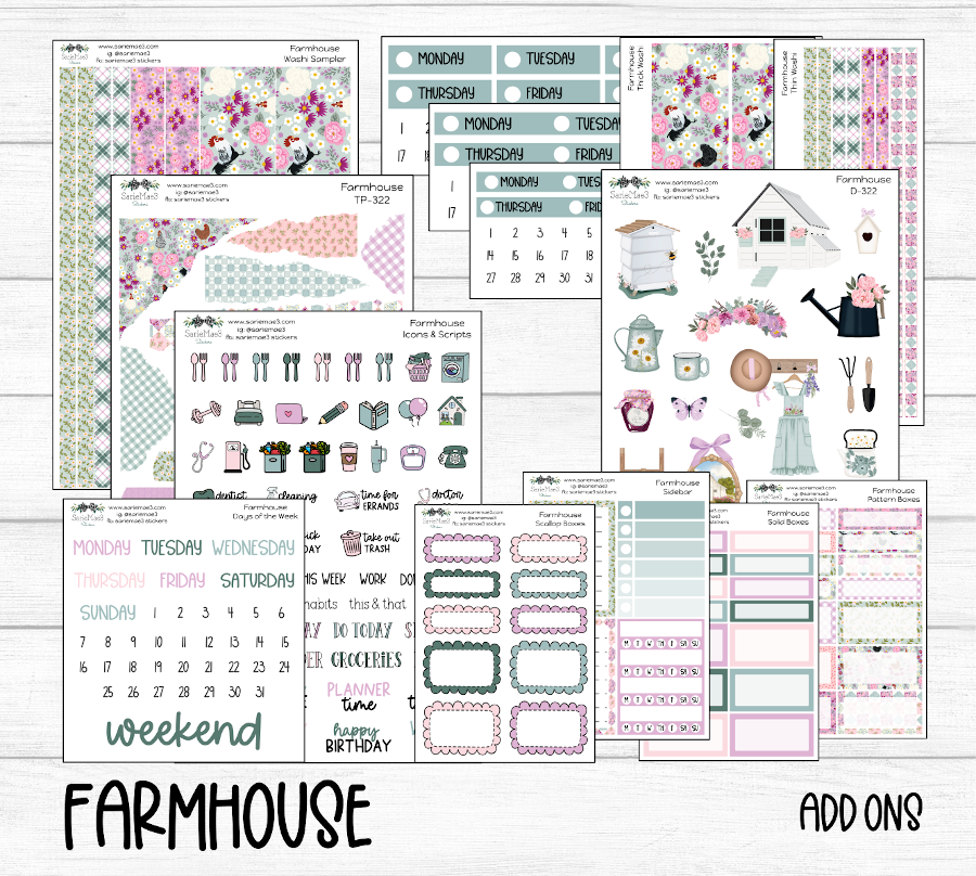 Weekly Kit Add Ons, Farmhouse, Kit 322