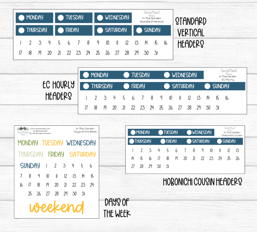 Weekly Kit Add Ons, In The Garden, Kit 323