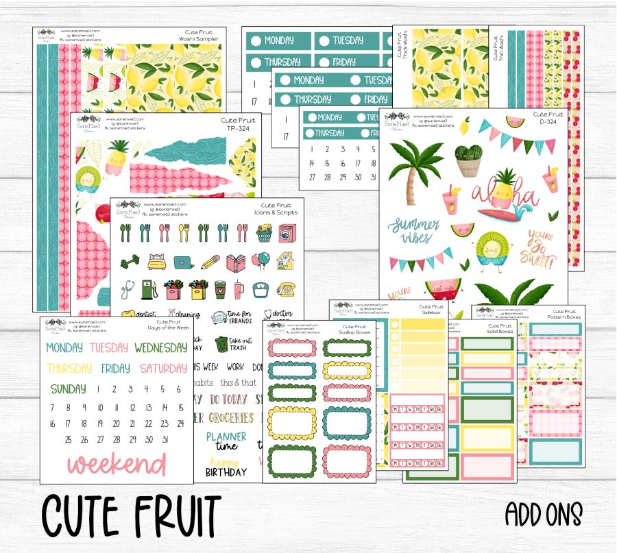 Dashboard Layout Kit, Cute Fruit, DA-324