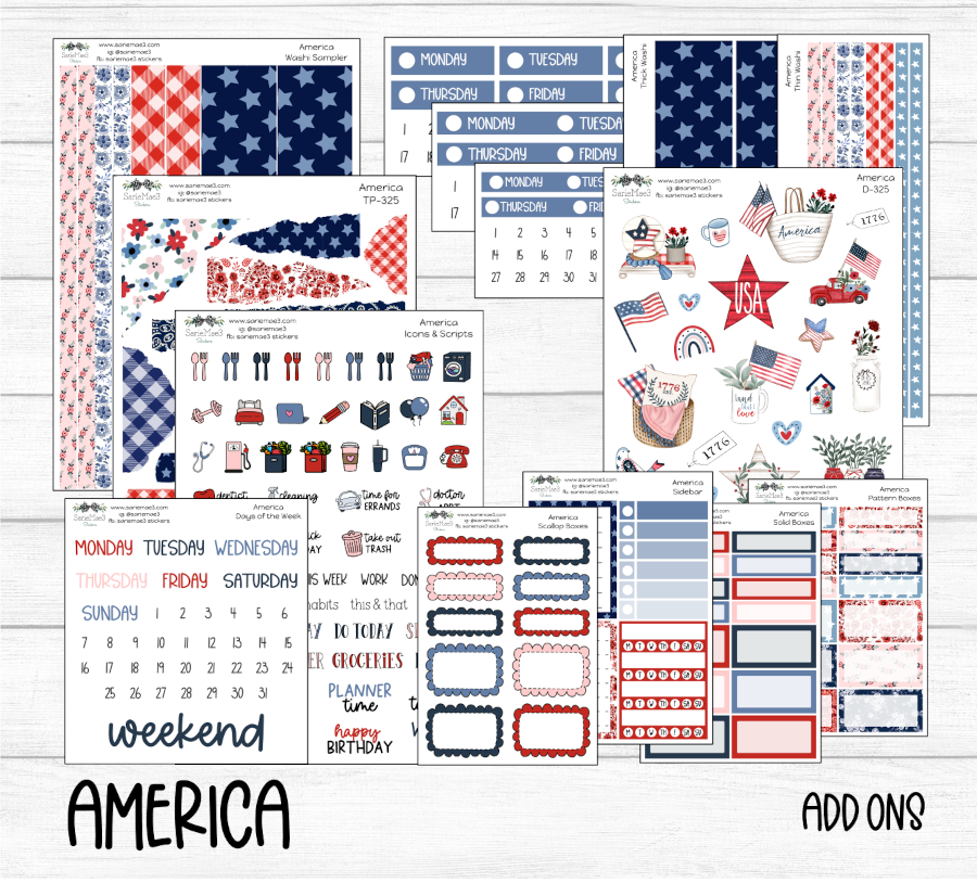 Hobonichi Cousin Kit, America, HCW-325