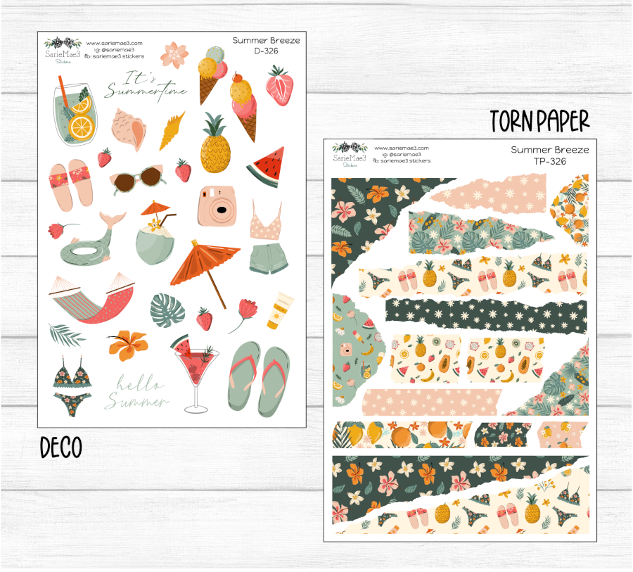 Weekly Kit Add Ons, Summer Breeze, Kit 326