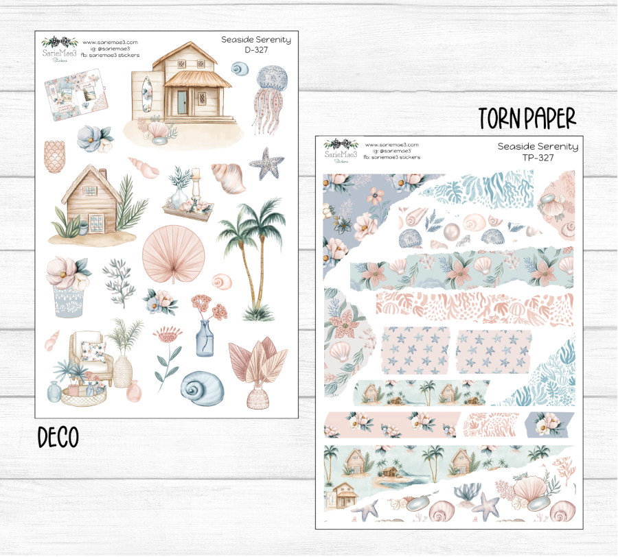 Weekly Kit Add Ons, Seaside Serenity, Kit 327