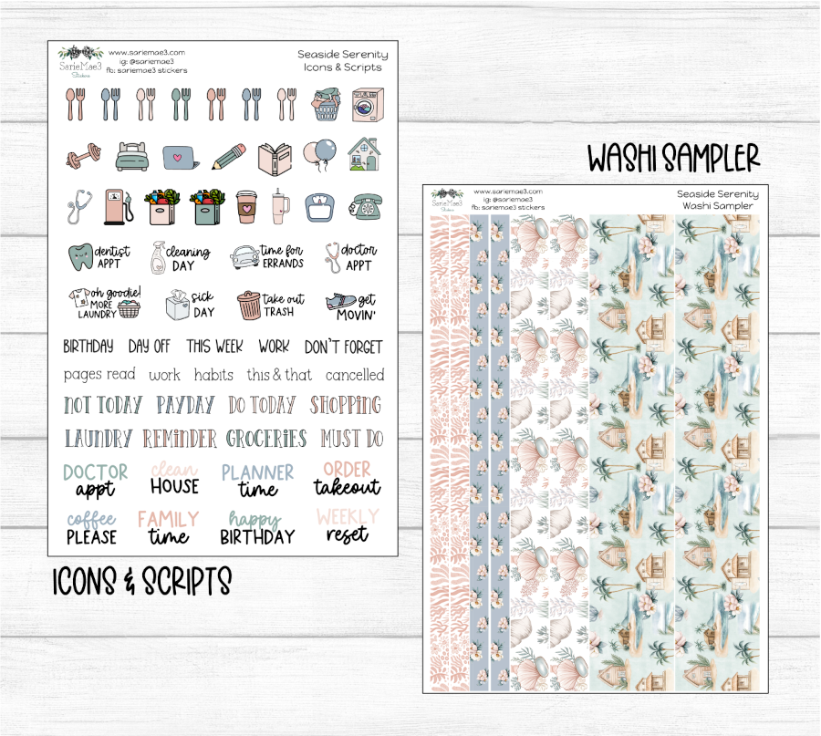 Weekly Kit Add Ons, Seaside Serenity, Kit 327