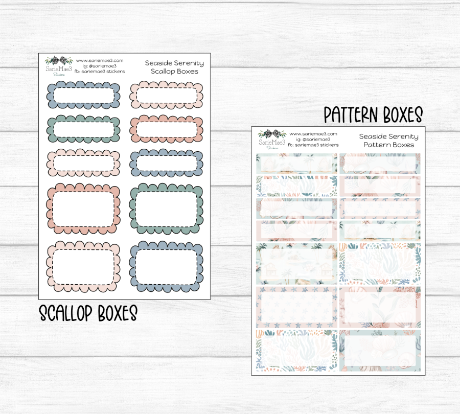 Weekly Kit Add Ons, Seaside Serenity, Kit 327