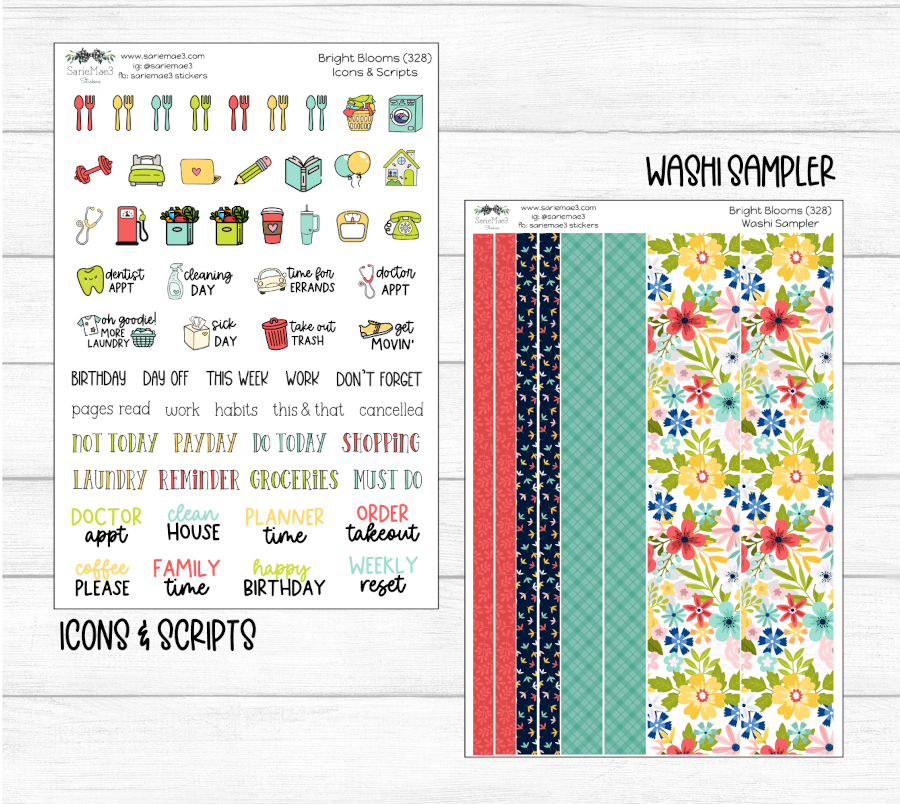 Weekly Kit Add Ons, Bright Blooms, Kit 328