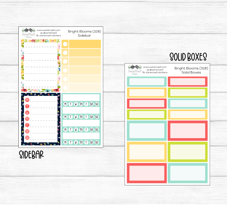 Weekly Kit Add Ons, Bright Blooms, Kit 328