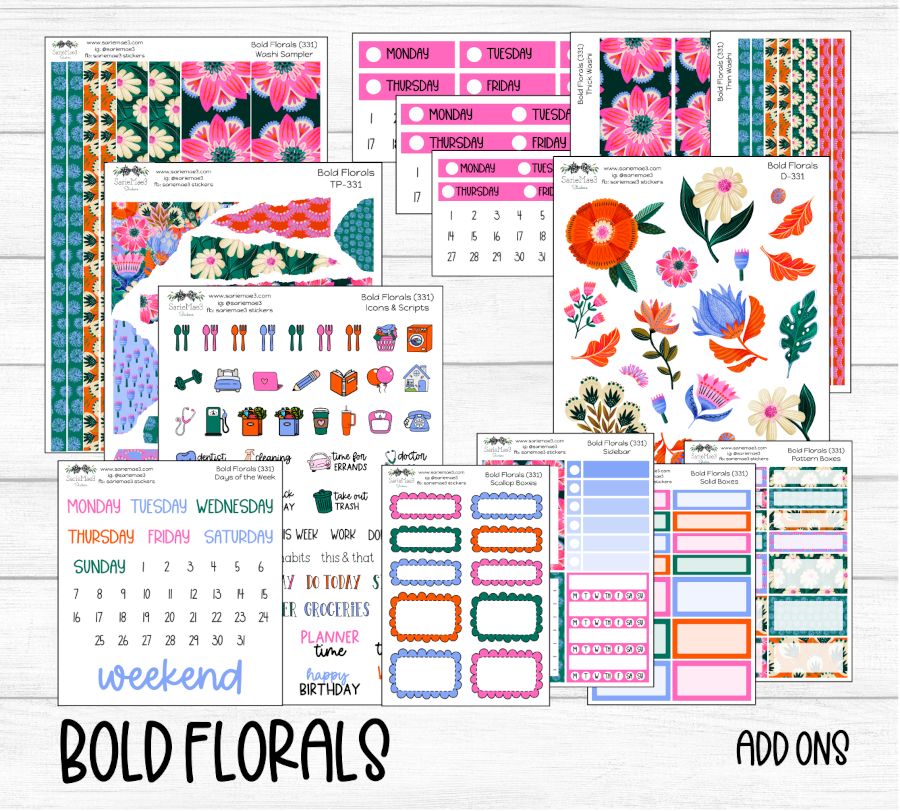 Daily Duo Kit (7x9), Bold Florals, DD-331