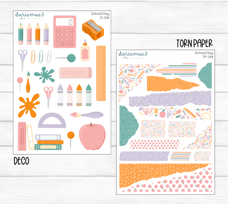 Weekly Kit Add Ons, School Day, Kit 334