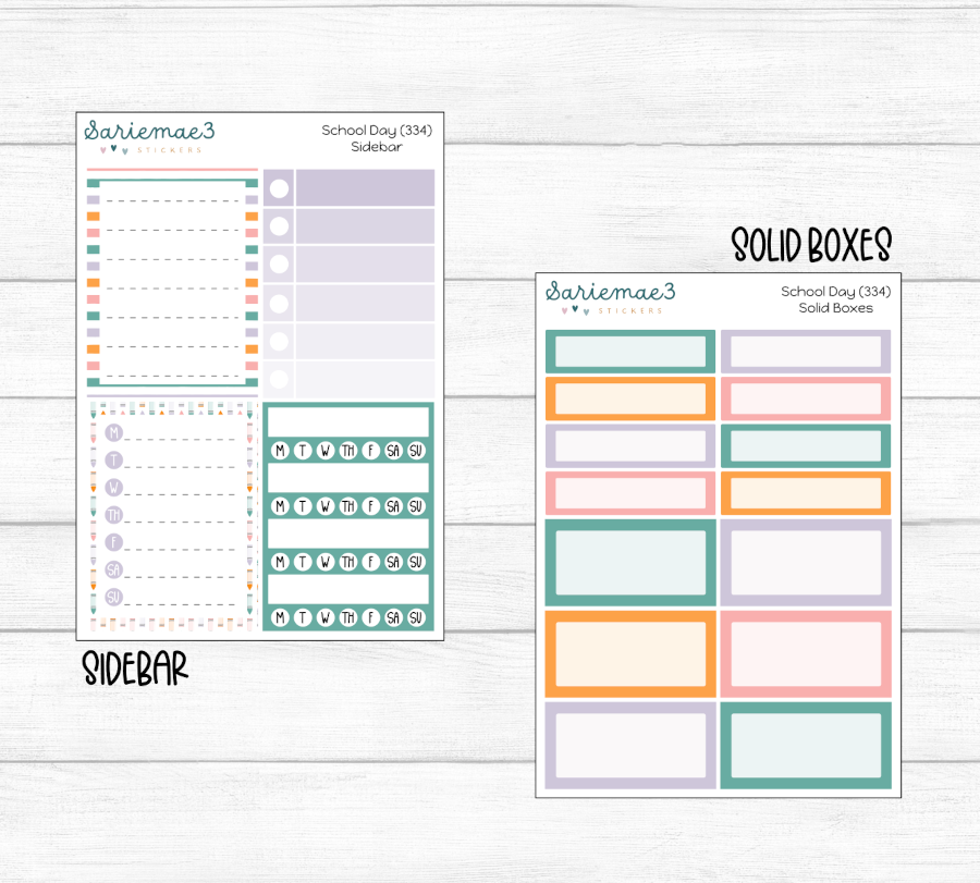 Weekly Kit Add Ons, School Day, Kit 334