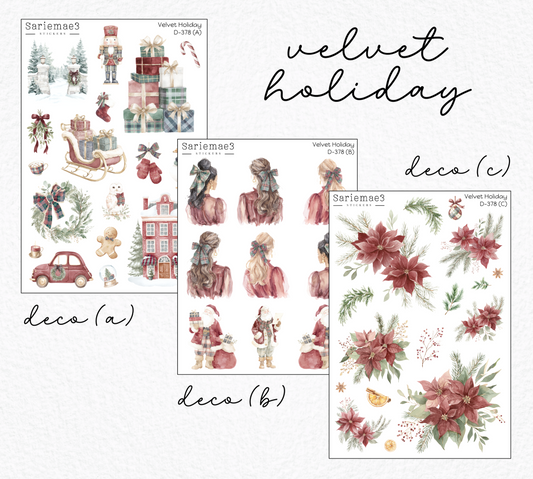 Weekly Kit Add Ons, Velvet Holiday, Kit 378