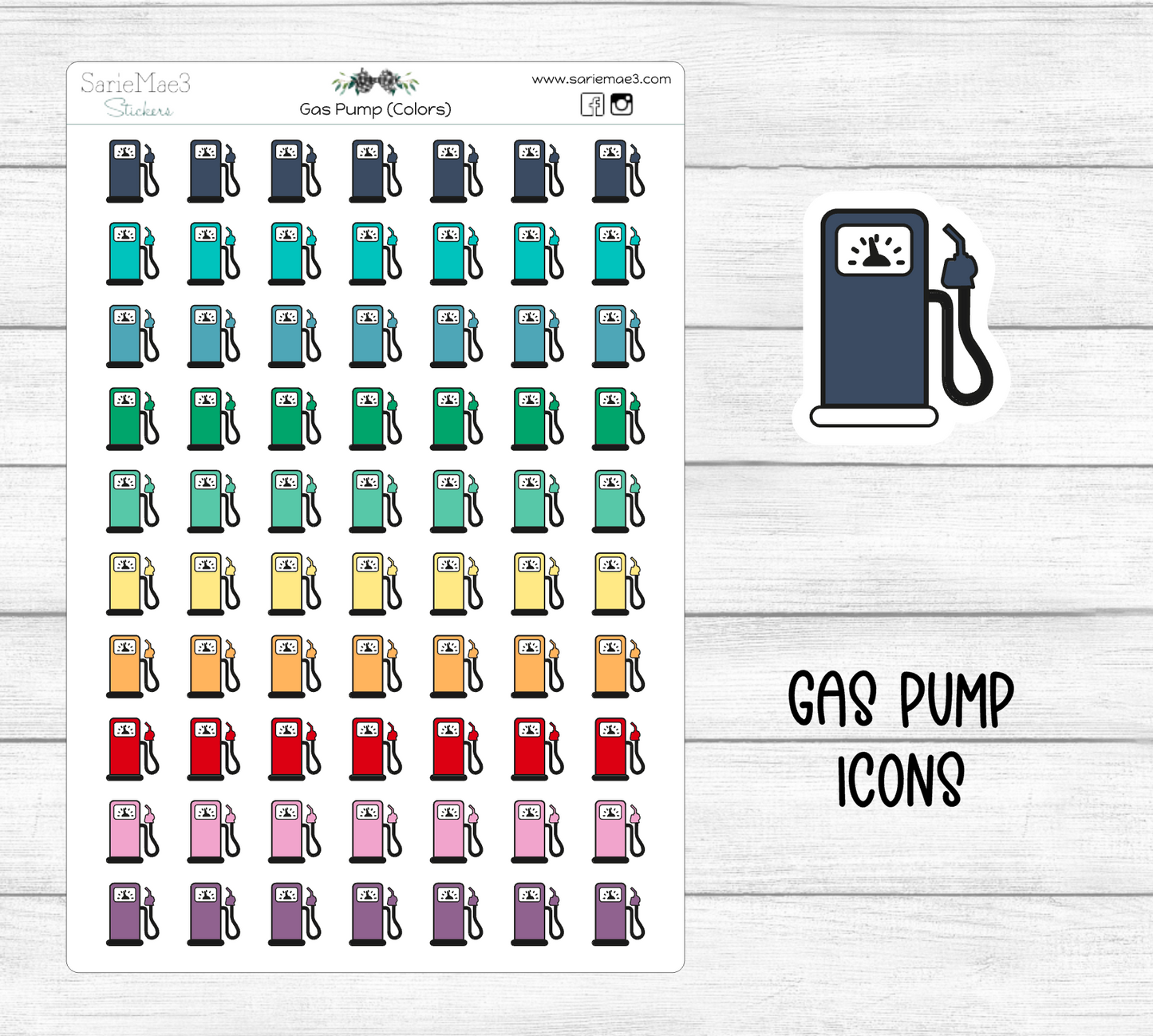 Gas Pump Icons