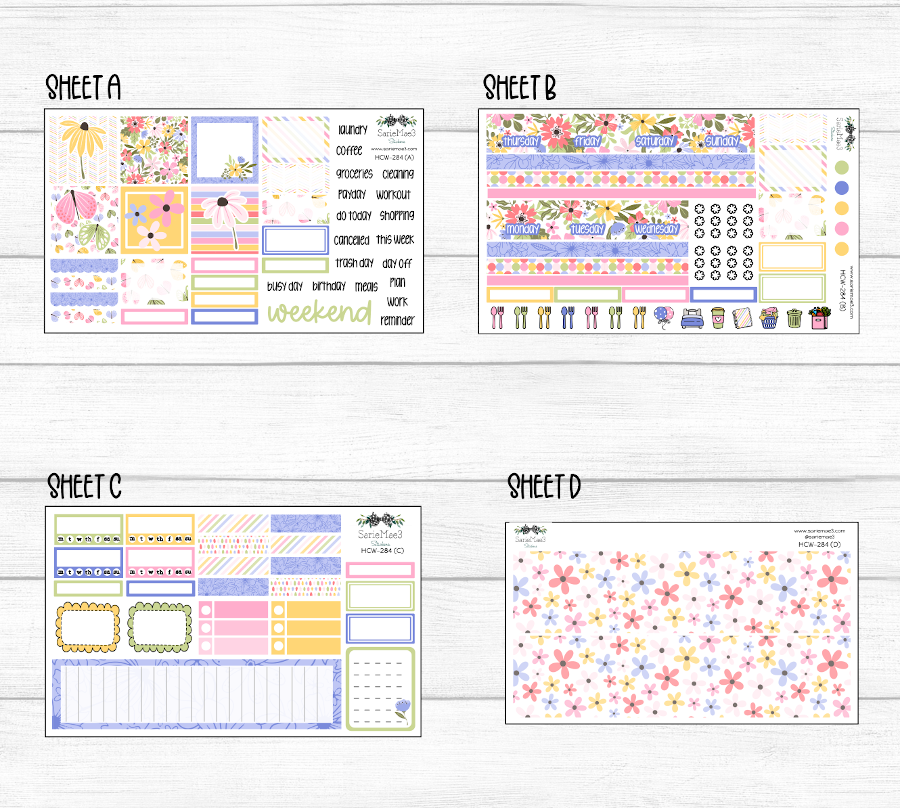 Hobonichi Cousin Kit, Summer Blooms, HCW-284