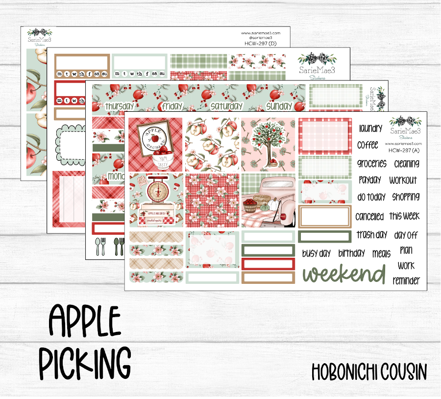 Hobonichi Cousin Kit, Apple Picking, HCW-297