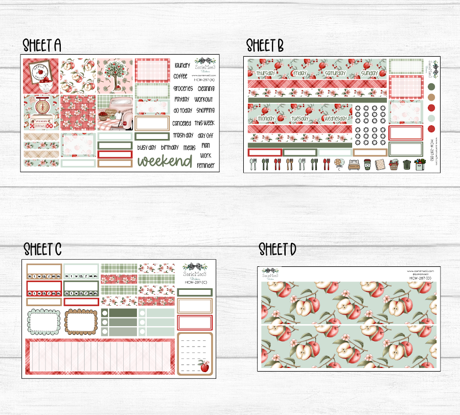 Hobonichi Cousin Kit, Apple Picking, HCW-297