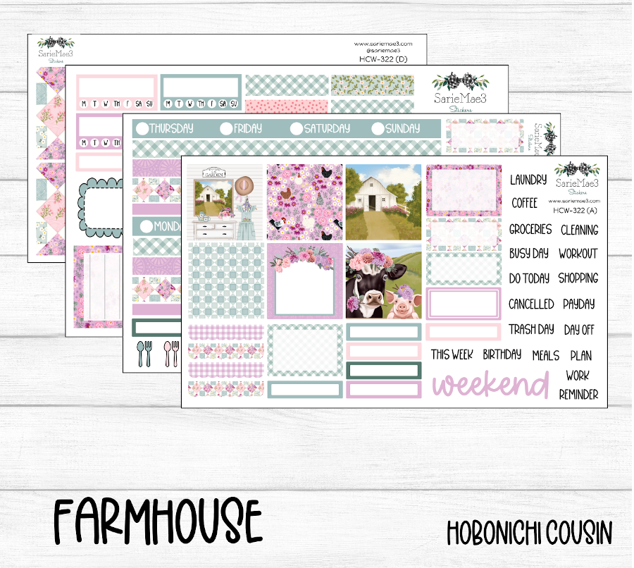 Hobonichi Cousin Kit, Farmhouse, HCW-322