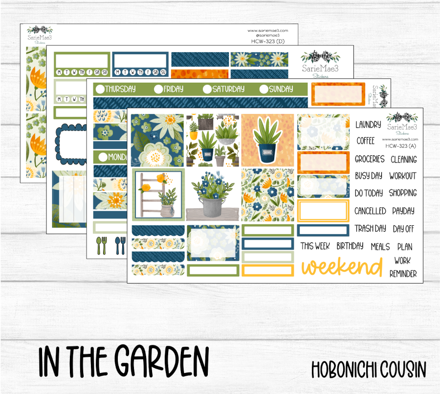 Hobonichi Cousin Kit, In The Garden, HCW-323