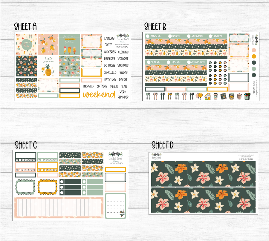 Hobonichi Cousin Kit, Summer Breeze, HCW-326