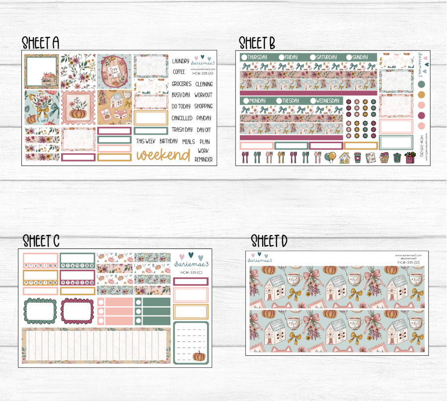 Hobonichi Cousin Kit, Sweet Autumn, HCW-335