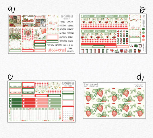 Hobonichi Cousin Kit, Strawberry Field, HCW-362