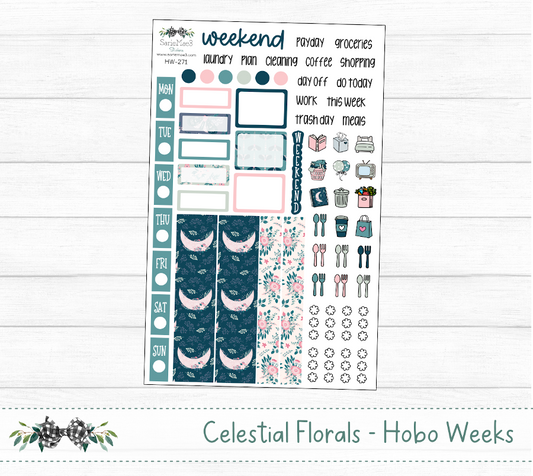 Hobonichi Weeks Kit, Celestial Florals, HW-271