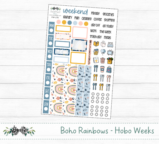 Hobonichi Weeks Kit, Boho Rainbows, HW-275