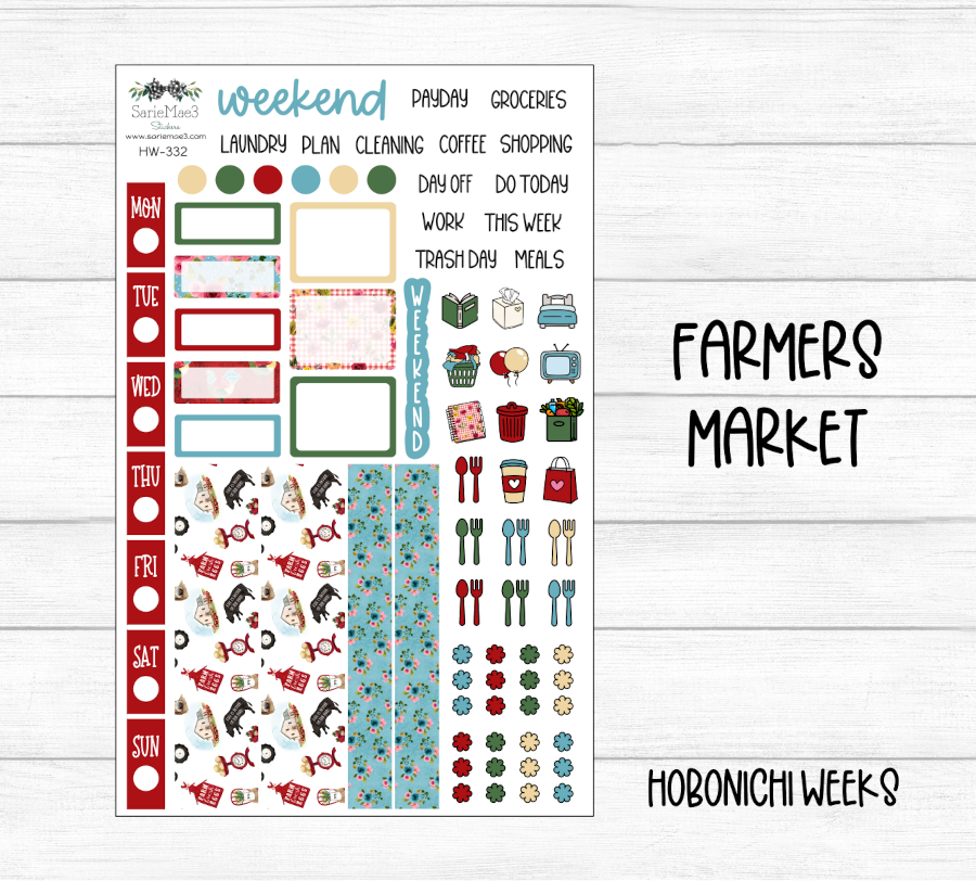 Hobonichi Weeks Kit, Farmers Market, HW-332