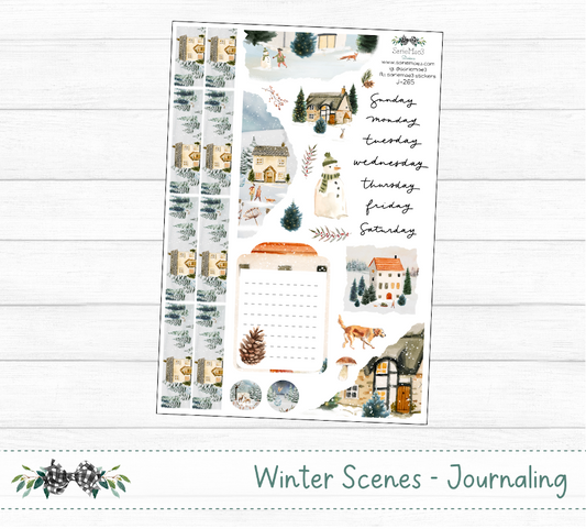Journaling Kit, Winter Scenes, J-265