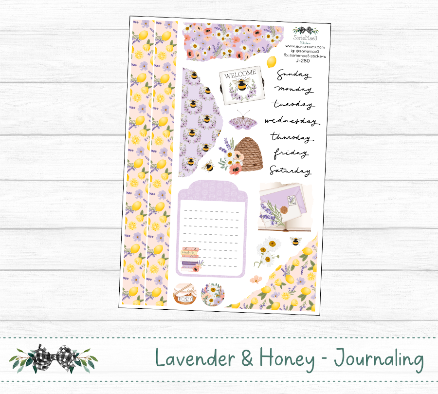 Journaling Kit, Lavender & Honey, J-280