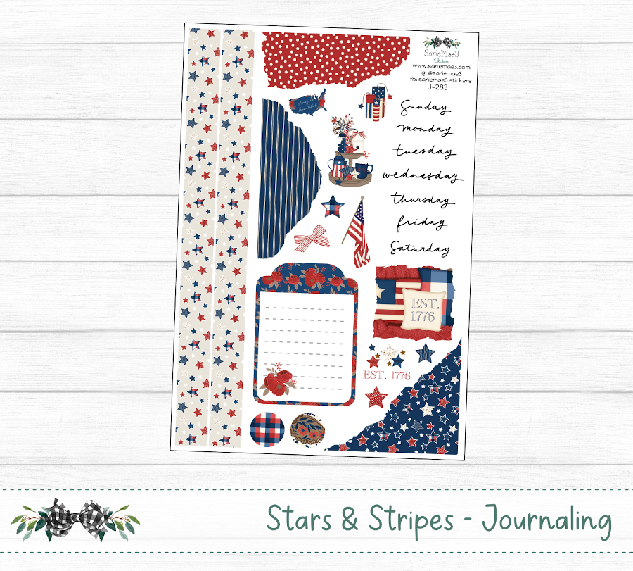 Journaling Kit, Stars & Stripes, J-283