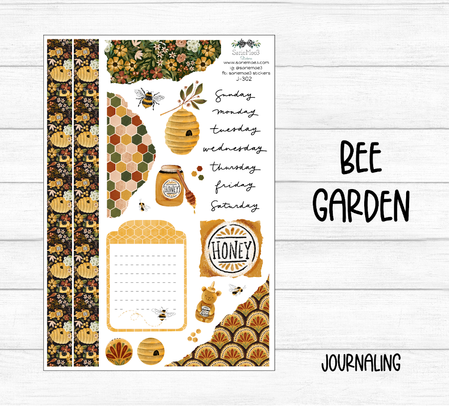 Journaling Kit, Bee Garden, J-302