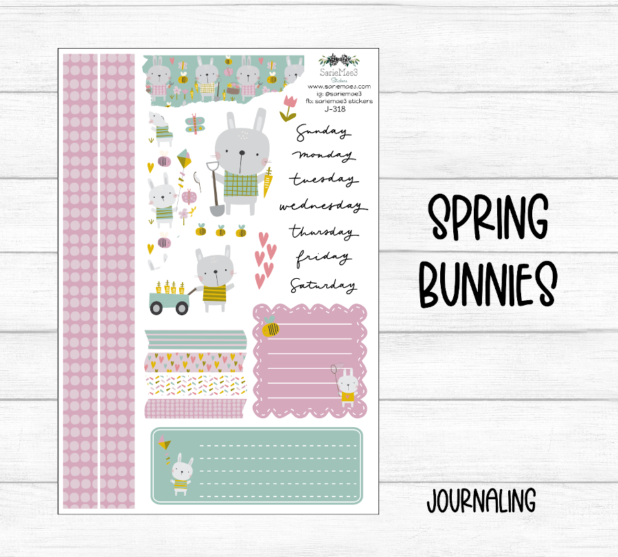 Journaling Kit, Spring Bunnies, J-318