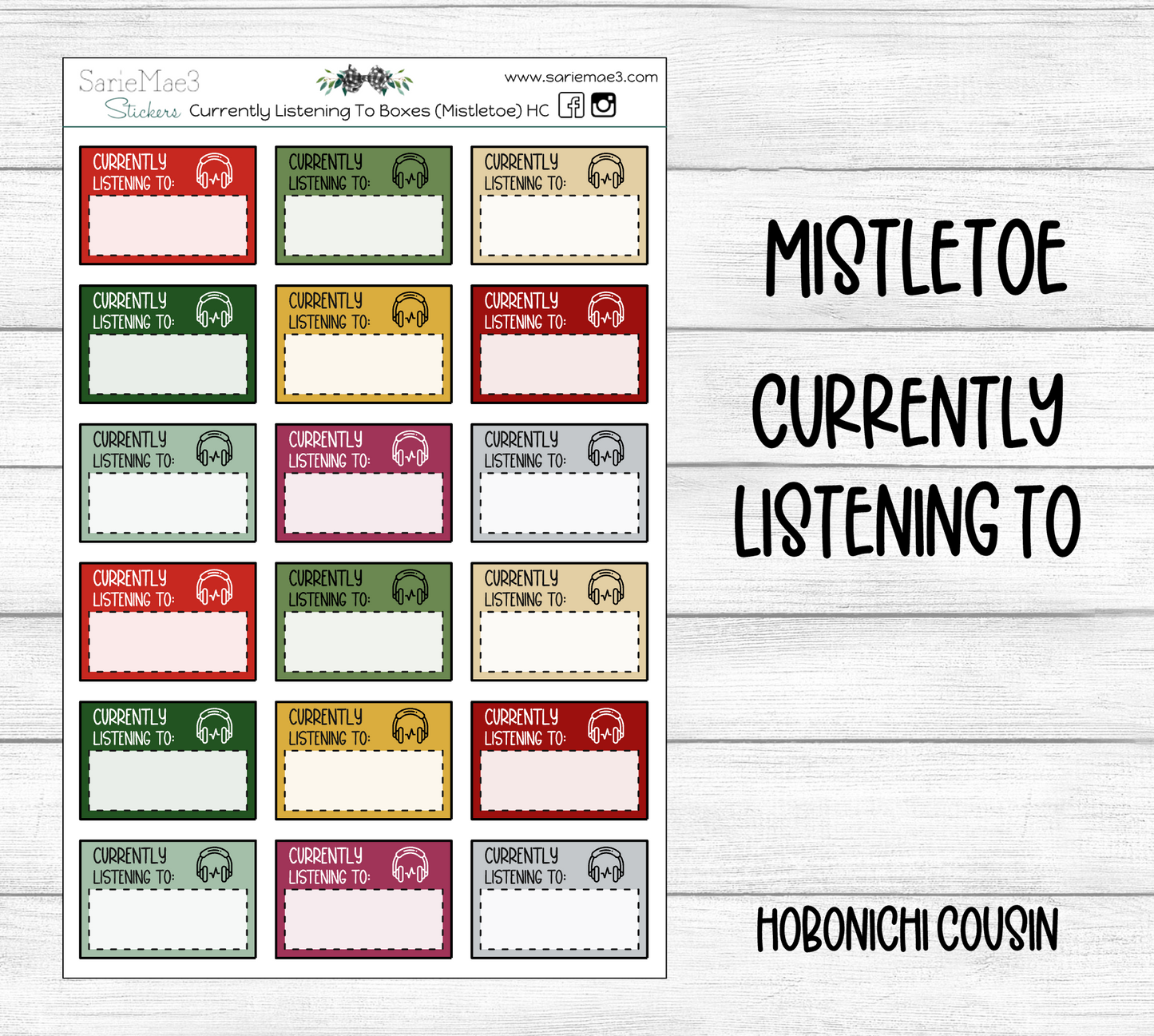 Currently Listening To Boxes (Mistletoe) Hobo Cousin