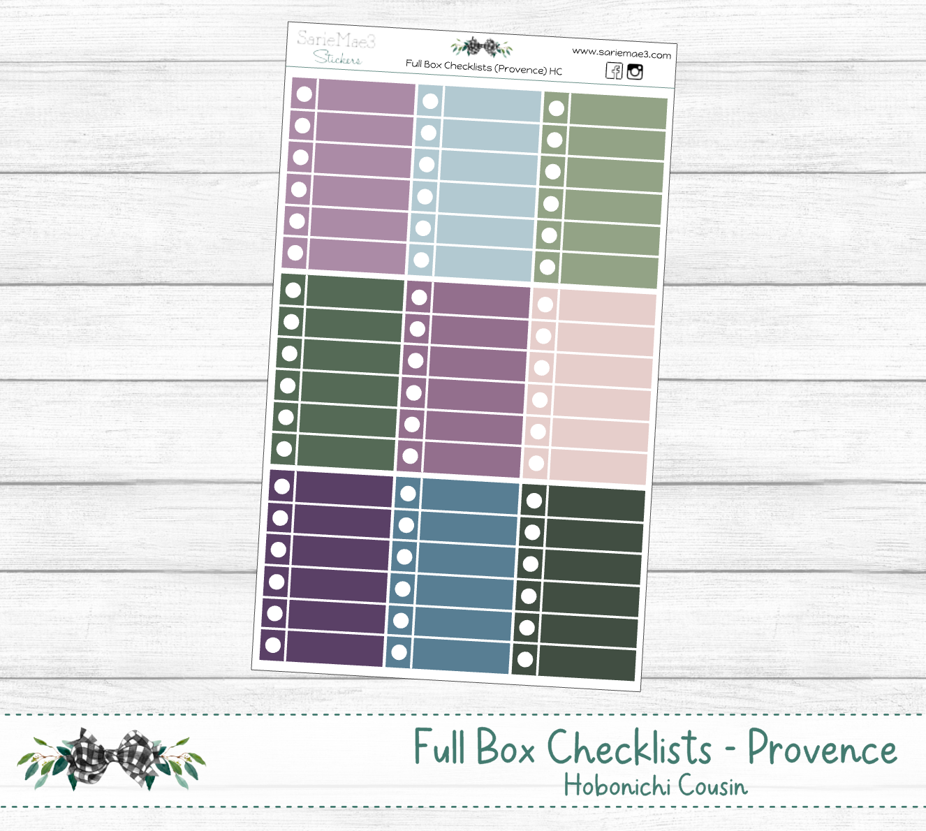 Full Box Checklists (Provence) Hobo Cousin
