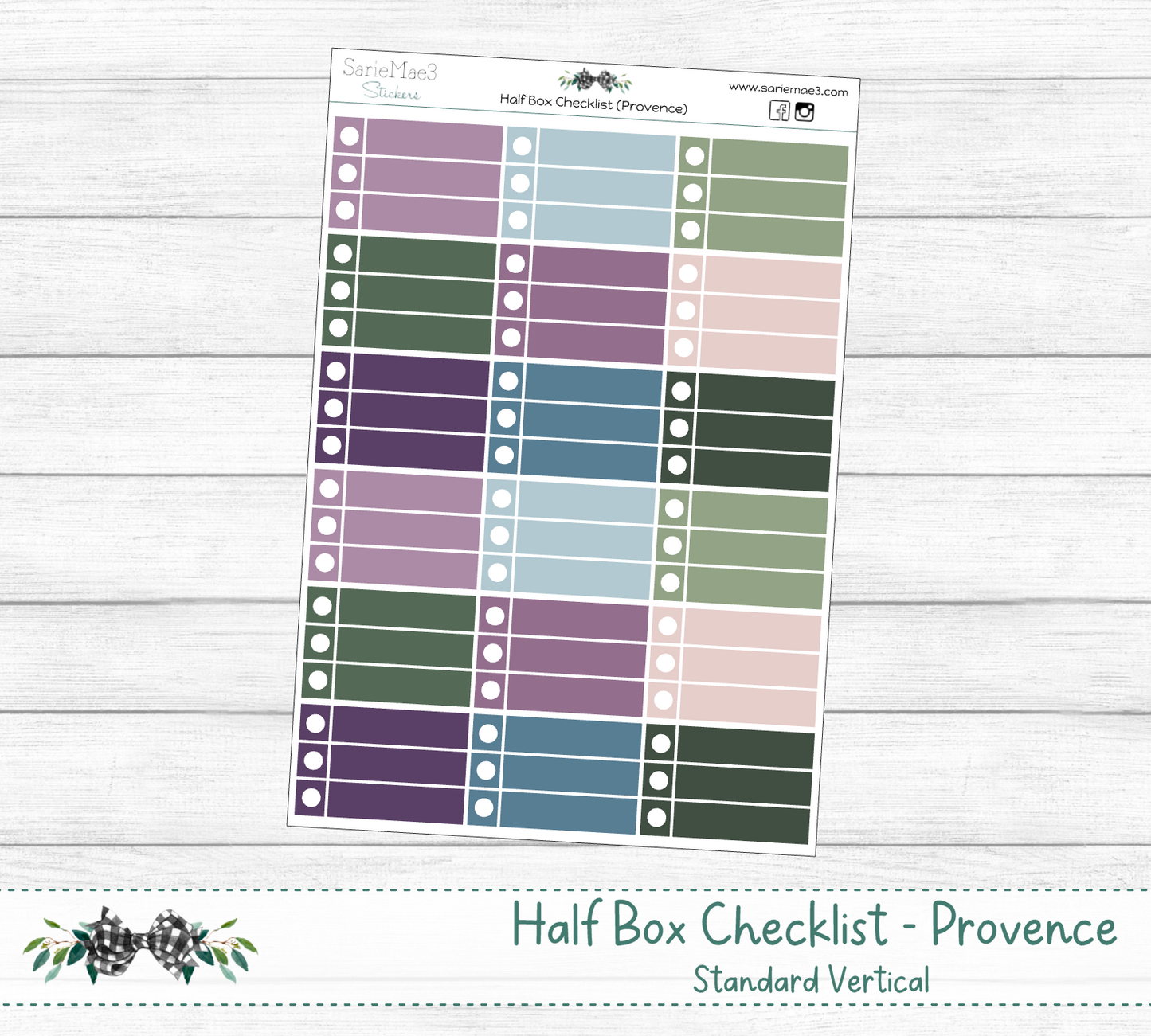 Half Box Checklists (Provence)