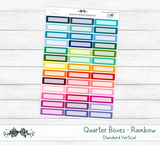 Quarter Boxes (Rainbow)