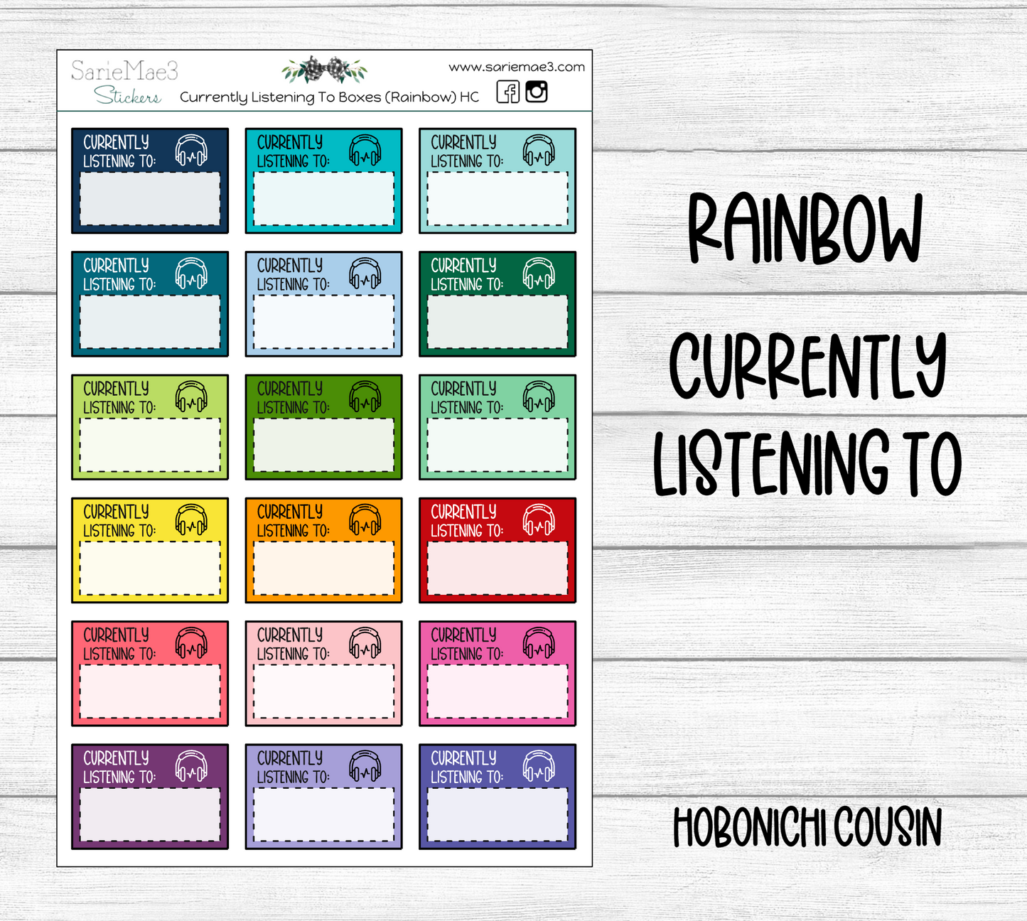 Currently Listening To Boxes (Rainbow) Hobo Cousin