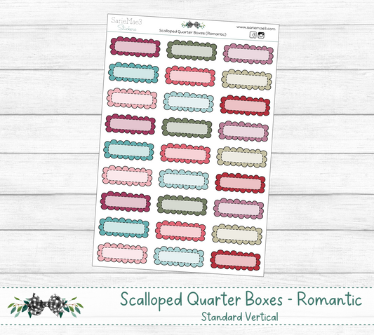 Scalloped Quarter Boxes (Romantic)
