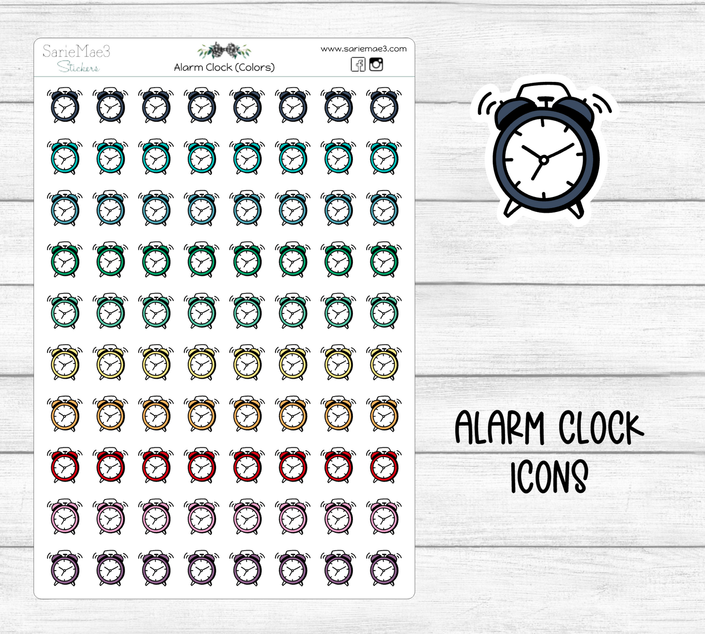 Alarm Clock Icons