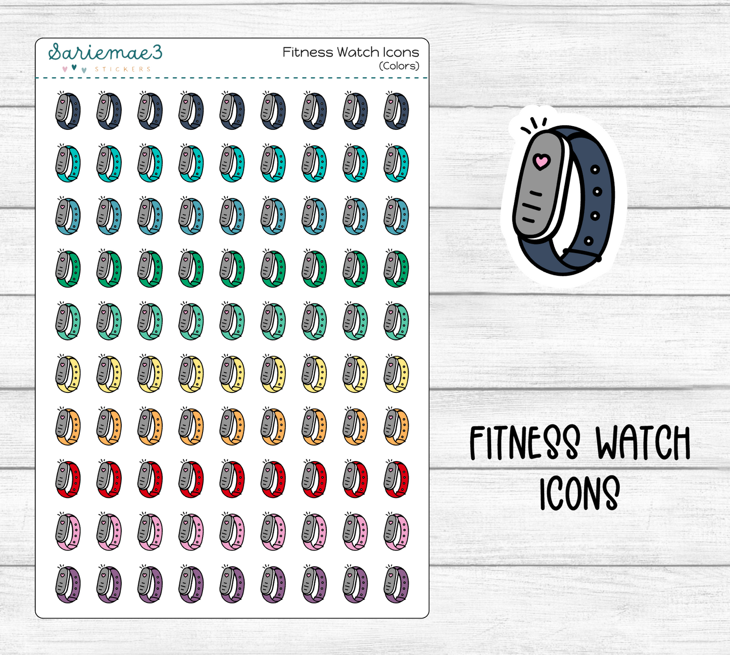 Fitness Watch Icons