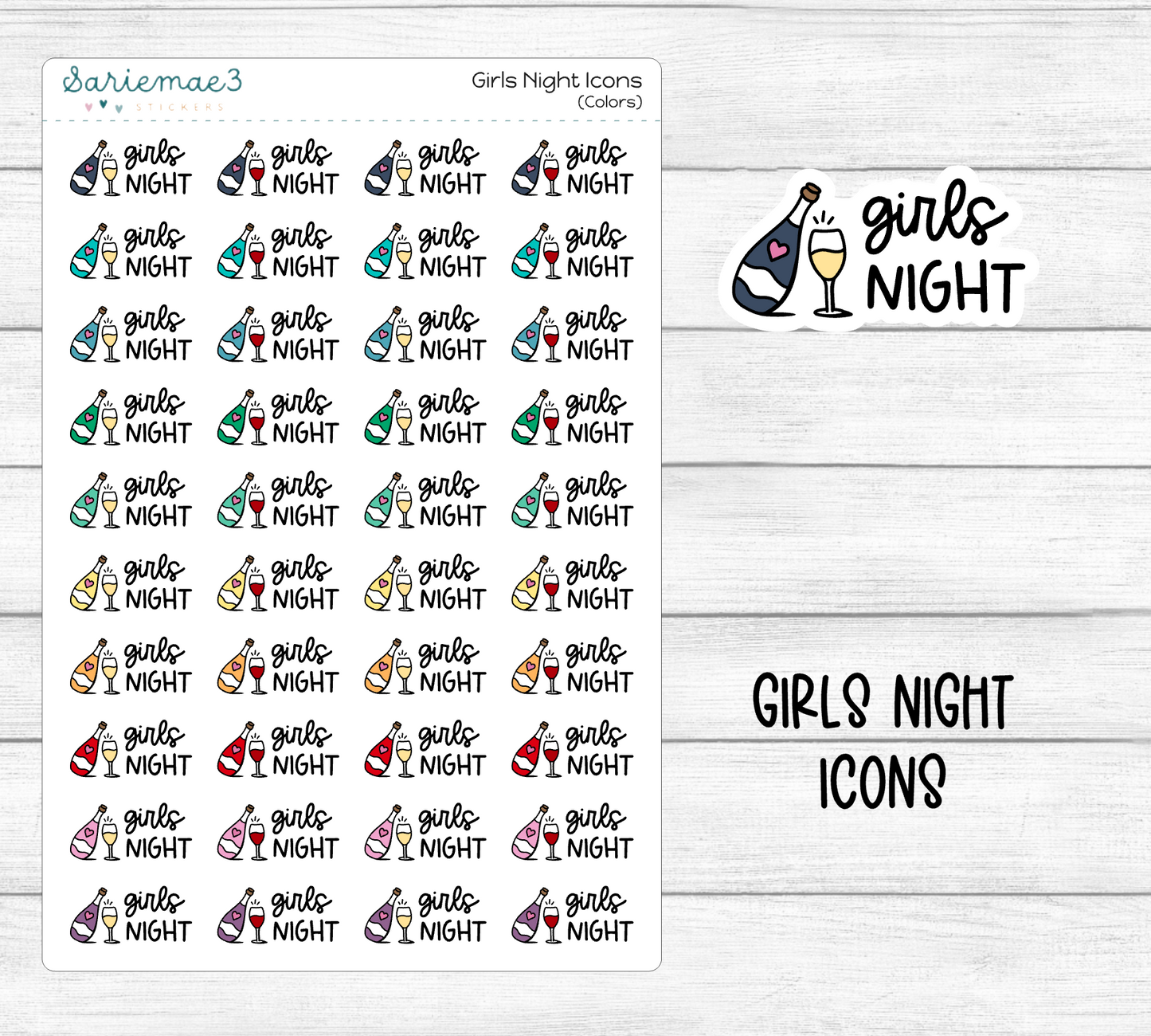 Girls Night Icons