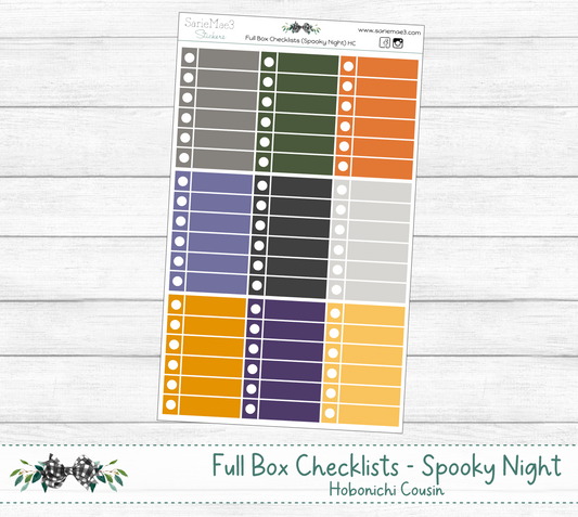 Full Box Checklists (Spooky Night) Hobo Cousin