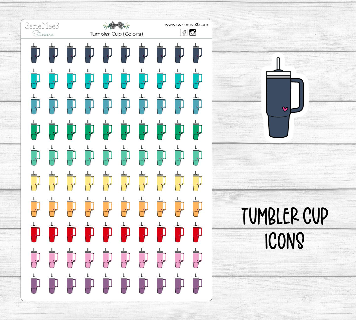 Tumbler Cup Icons