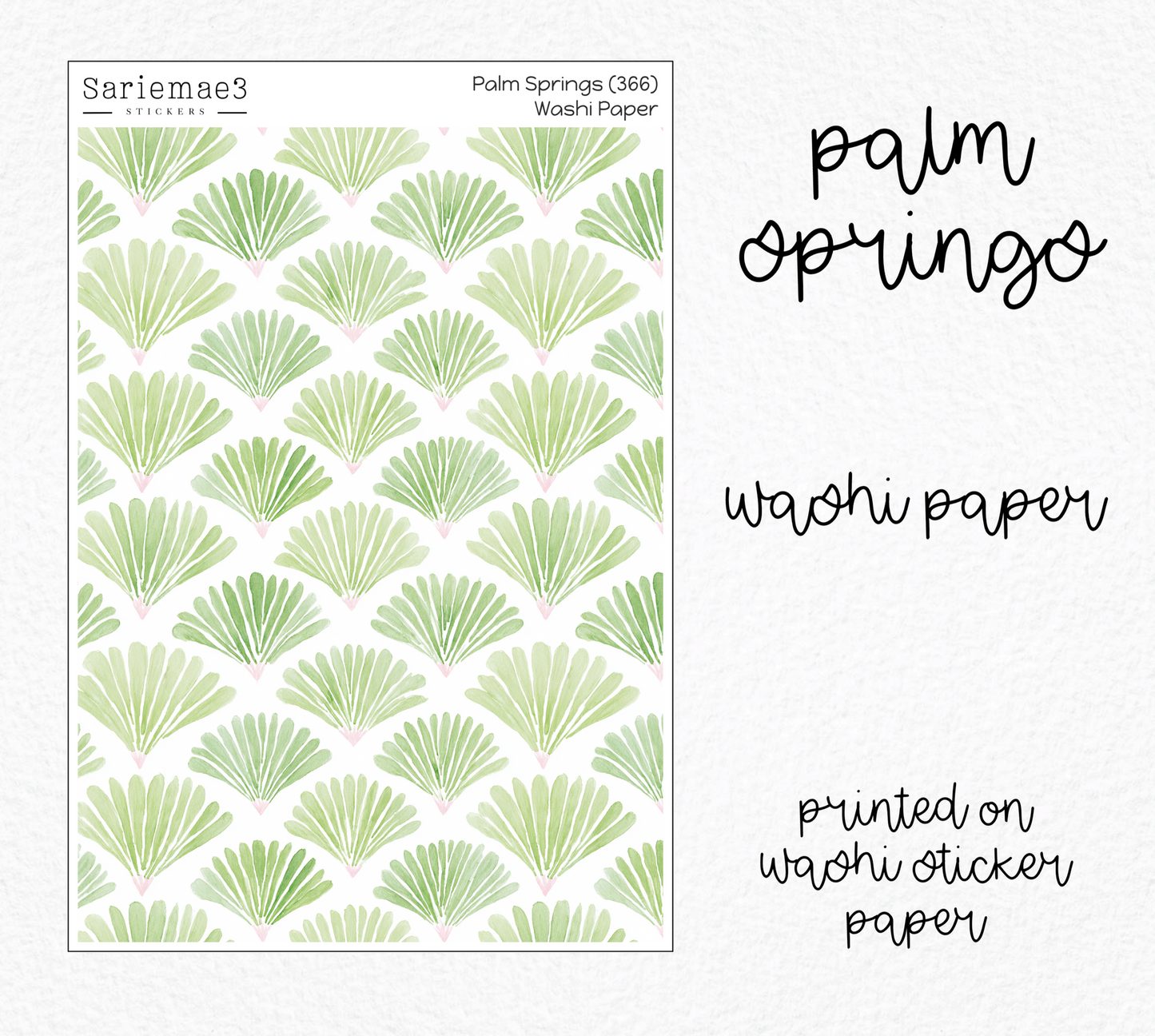 Palm Springs Washi Paper (Kit 366)