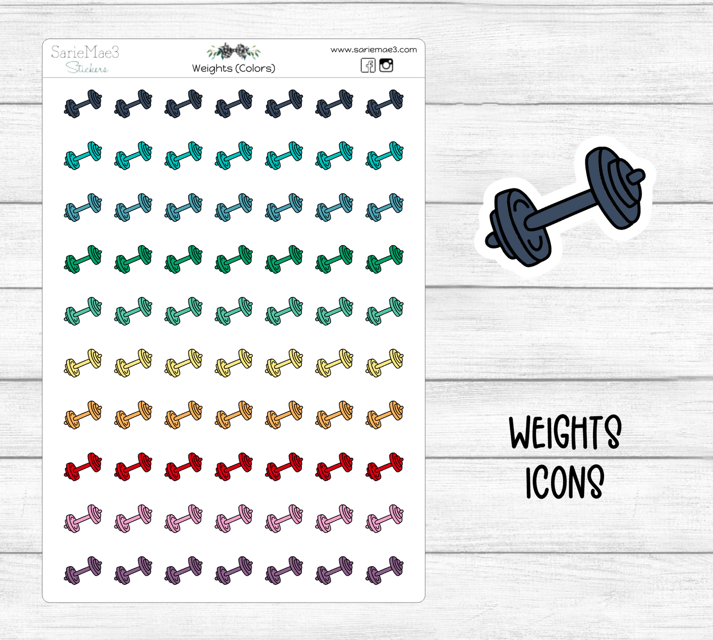 Weights Icons