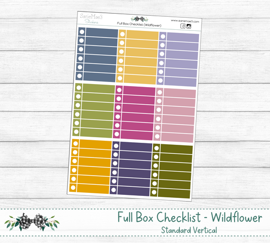 Full Box Checklists (Wildflower)