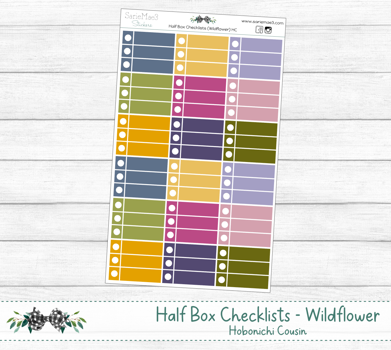 Half Box Checklists (Wildflower) Hobo Cousin