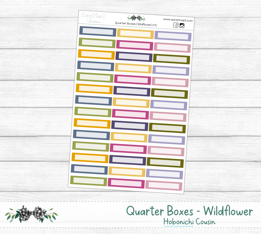 Quarter Boxes (Wildflower) Hobo Cousin