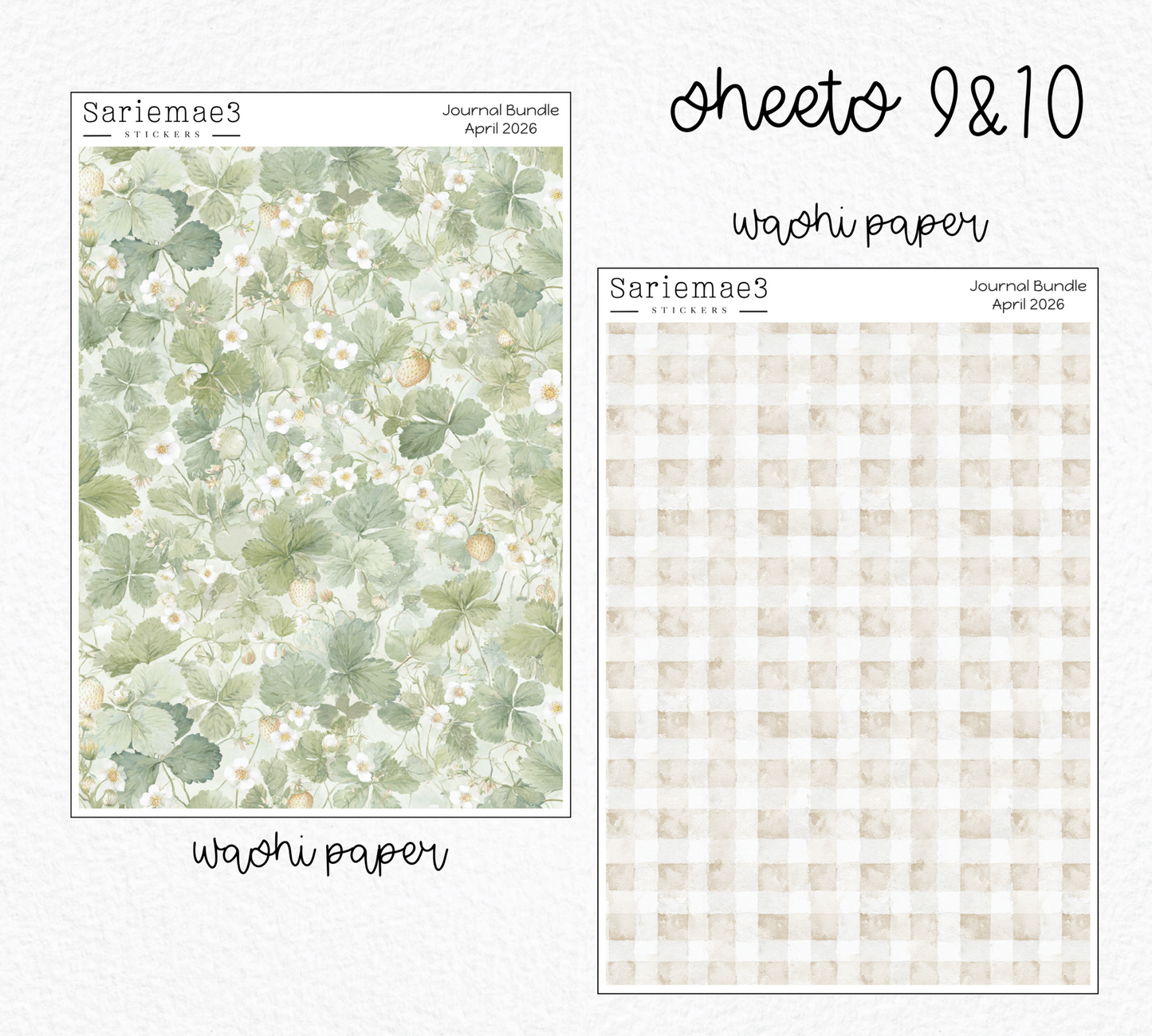 April Journal Bundle (20% off) LIMITED TIME! Available 4/1-4/30